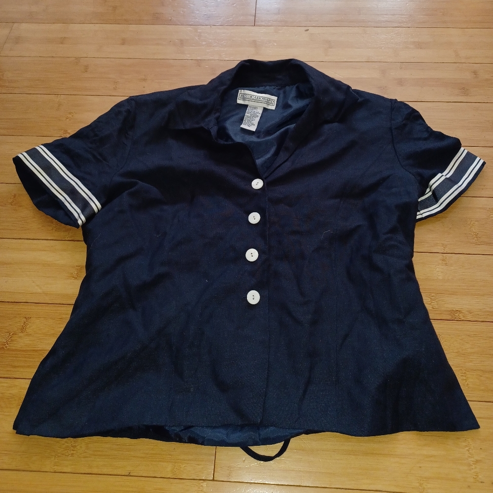 Nautical short sleeve top